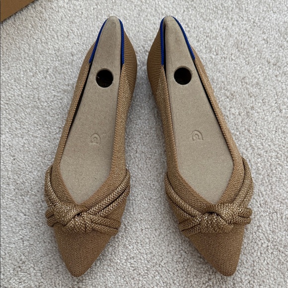 NEW Rothy's the Knot Point 2 flats in Goldstone size 9 - Picture 2 of 5
